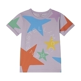 Футболка Stars от бренда Stella McCartney kids Фиолетовый