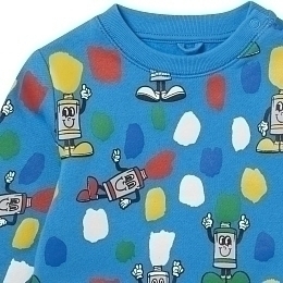 Свитшот Paint Tubes Fleece от бренда Stella McCartney kids