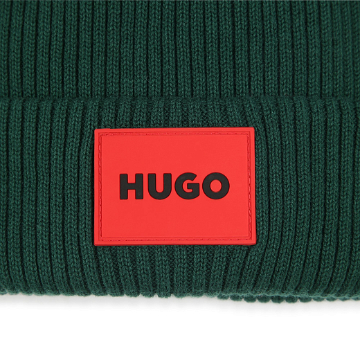 Шапка зеленая Red Logo от бренда HUGO