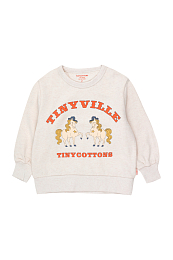 Свитшот с лошадками tinyville от бренда Tinycottons