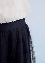 Кюлоты-юбка с сеточкой синие от бренда Abel and Lula