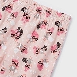 Пижама розового цвета с рисунком девочки от бренда Mayoral