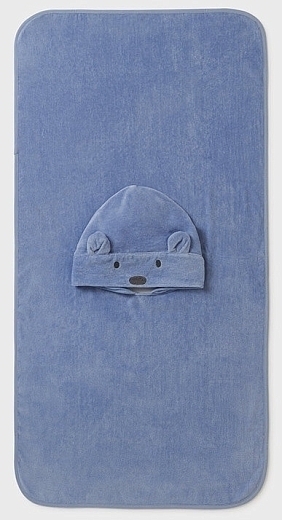 Полотенце с капюшоном синего цвета от бренда Mayoral