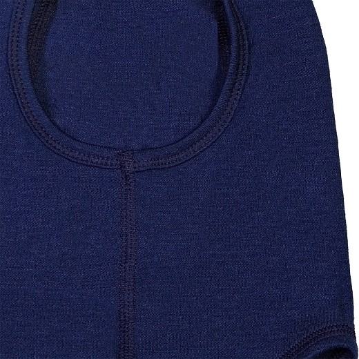 Шапка-шлем синего цвета от бренда Wool&cotton