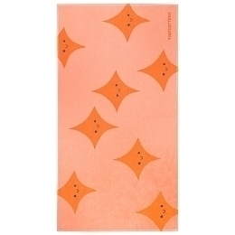 Полотенце оранжевое со звездами от бренда Tinycottons