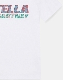 Футболка Floral Print Active Stella Logo от бренда Stella McCartney kids Белый Разноцветный