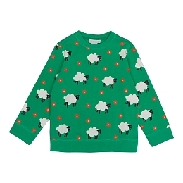 Свитшот Sheep Pattern от бренда Stella McCartney kids