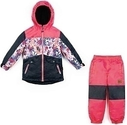 Куртка с принтом бабочек и брюки розового цвета от бренда Deux par deux