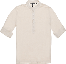 Рубашка с воротничком-стойкой бежевая от бренда Antony Morato