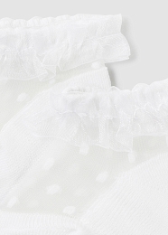 Носки с кружевом белые от бренда Mayoral