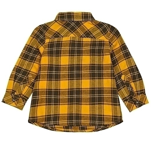 Рубашка желтая в клетку от бренда Original Marines
