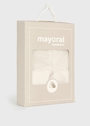 Шапка-шарф плюшевый мишка белый от бренда Mayoral