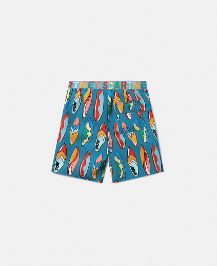 Шорты Surfboard Print от бренда Stella McCartney kids