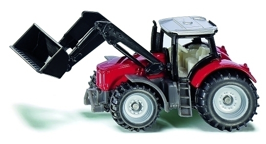 Трактор Massey Ferguson с фронтальным погрузчиком от бренда Siku