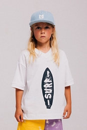 Футболка SURF WHITE от бренда MINIKID Белый