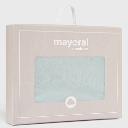 Плед вязанный мятного цвета от бренда Mayoral