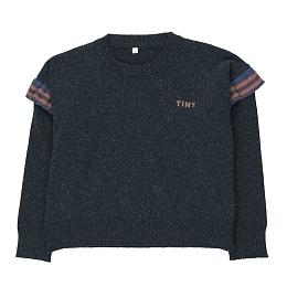 Пуловер темно-серого цвета от бренда Tinycottons