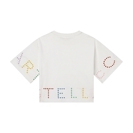 Футболка Stella Graphic от бренда Stella McCartney kids Молочный