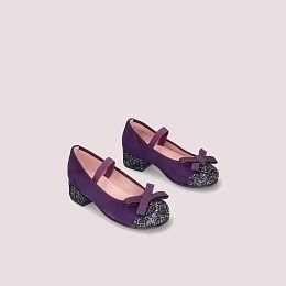 Туфли фиолетовые цвета с блестками от бренда PRETTY BALLERINAS
