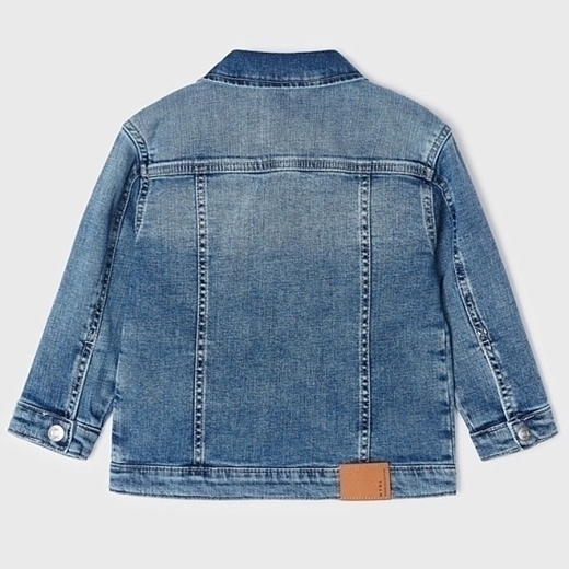 Куртка джинсовая синяя с кнопками от бренда Mayoral