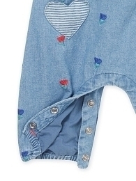 Комбинезон джинсовый с цветочками от бренда DPAM