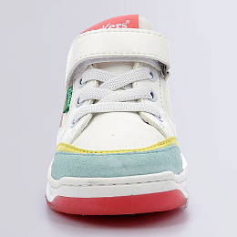 Кеды KOUIC WHITE LIGHT BLUE PINK от бренда KicKers