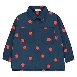 Рубашка с принтом яблок от бренда Tinycottons