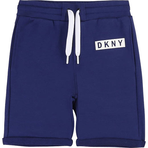 Шорты синие с шнурком от бренда DKNY