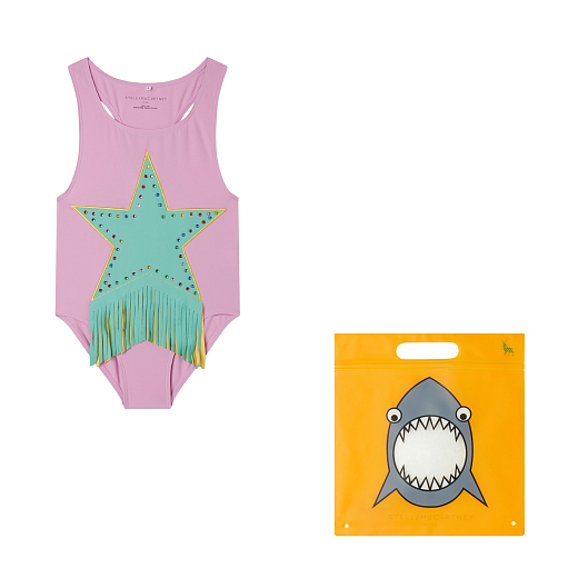 Купальник Fringed Star от бренда Stella McCartney kids