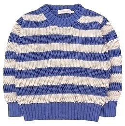 Пуловер синий в полоску COLOR BLOCK от бренда Tinycottons