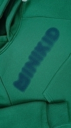 Худи ярко-зеленого цвета с надписью от бренда MINIKID