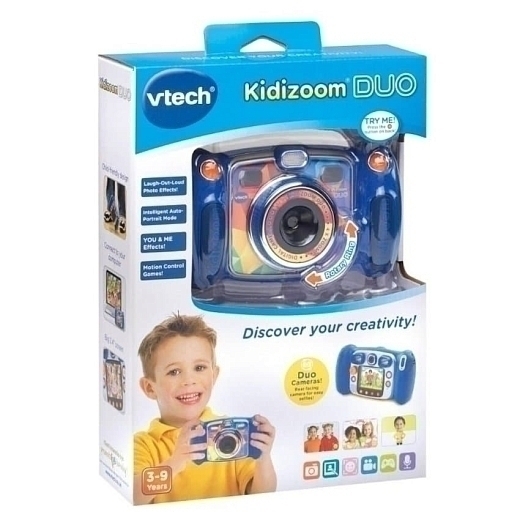 цифровая камера Kidizoom duo голубого цвета от бренда VTECH