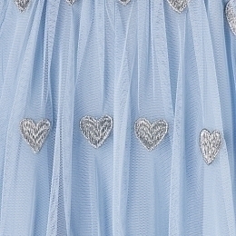Платье голубое с сердцами от бренда Stella McCartney kids