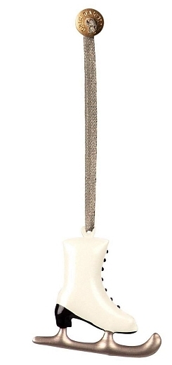 Металлическая елочная игрушка "Коньки" с серебристым лезвием от бренда Maileg
