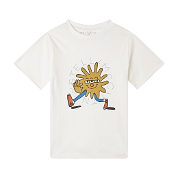 Футболка Cosmic Cowboy Graphic Logo от бренда Stella McCartney kids Белый