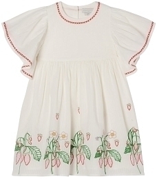 Платье Embroidered Cotton Jacquard от бренда Stella McCartney kids