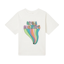 Футболка White Stella Graphic от бренда Stella McCartney kids Белый