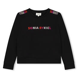 Свитшот с надписью из страз от бренда SONIA RYKIEL