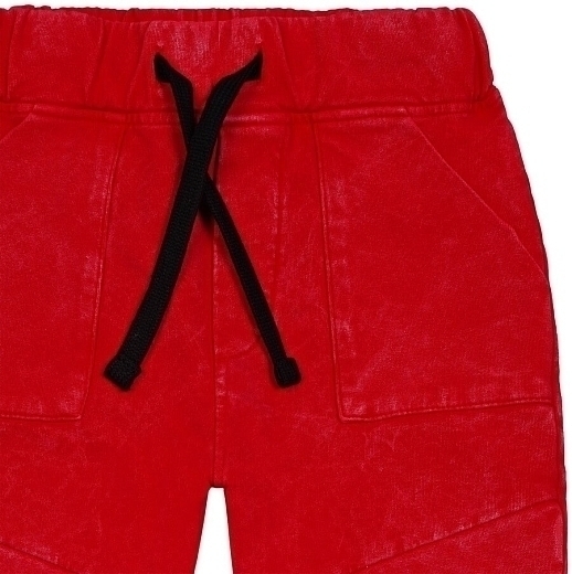 Джоггеры RED со шнурками от бренда MINIKID