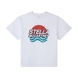 Футболка Waves от бренда Stella McCartney kids Белый