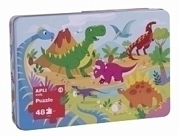 Пазлы «Динозавры» от бренда Apli Kids