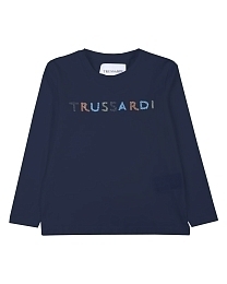 Лонгслив темно-синего цвета от бренда Trussardi