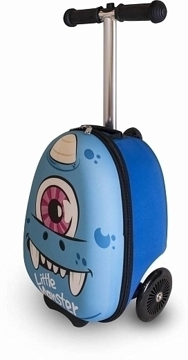 Самокат-чемодан Монстр, синий, мини от бренда ZINC