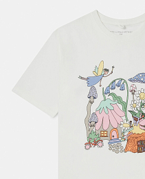 Футболка Woodland от бренда Stella McCartney kids Молочный