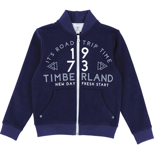 Толстовка темно-синяя с логотипом от бренда Timberland