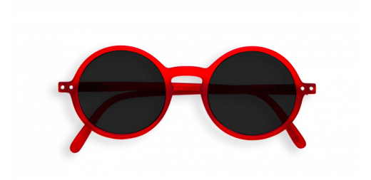Солнцезащитные очки в оправе красного цвета от бренда IZIPIZI