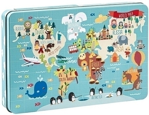 Пазлы «Карты мира» от бренда Apli Kids