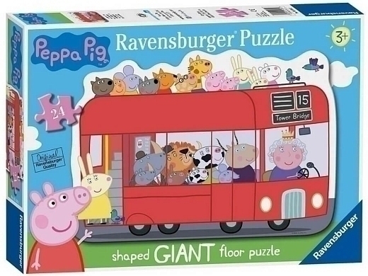 Пазл гигантский «Автобус. Свинка Пеппа», 24 эл. от бренда Ravensburger