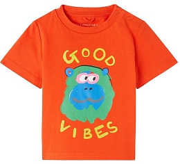 Футболка Monkey от бренда Stella McCartney kids Красный