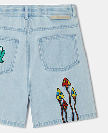 Шорты Woodland Friends Denim от бренда Stella McCartney kids